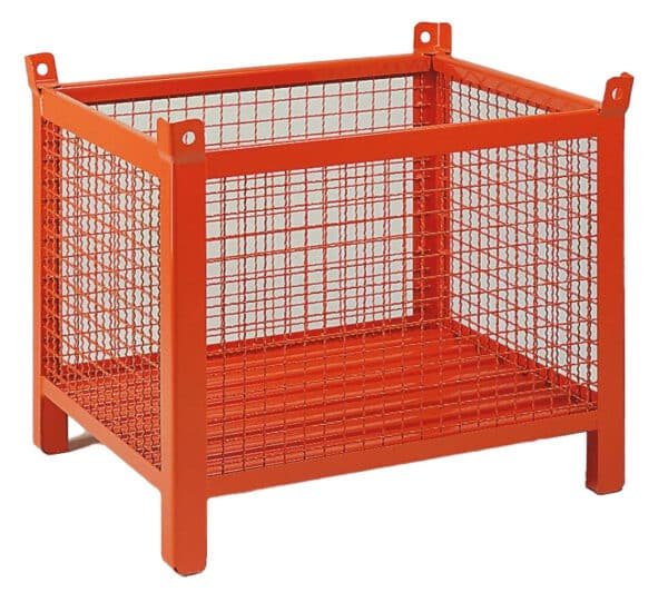 Caisses grillagées avec pieds